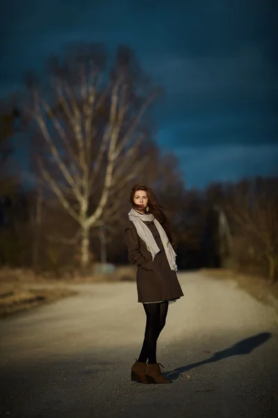 Young beautiful girl with long hair — Stock Photo, Image