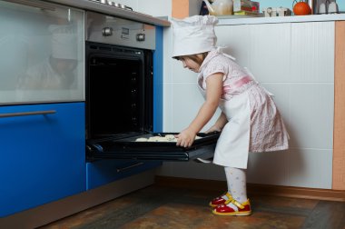 fırında pişirme küçük şirin Şef