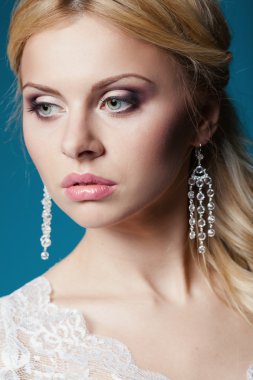 güzel gelin gelinlik mavi