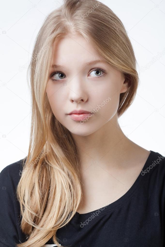 beautiful blond teen girl portrait Stock Photo ababaka beautiful blond teen girl portrait Stock Photo ababaka