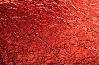 Kırmızı buruşuk kağıt doku