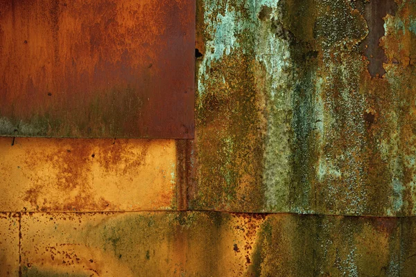 Superfície de metal velho com ferrugem — Fotografia de Stock