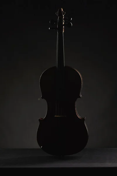 Äldre violin på mörk bakgrund — Stockfoto