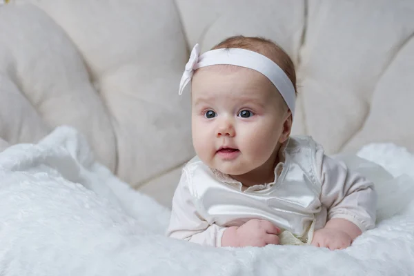 Cute baby on bright background — Stock Photo, Image