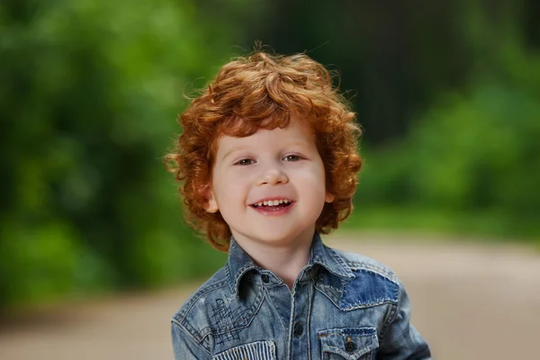 Cute little emotional boy — Stock Photo, Image