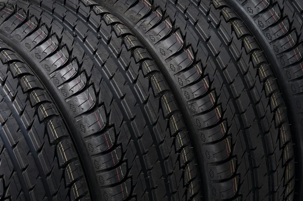 Neumático negro foto de cerca —  Fotos de Stock