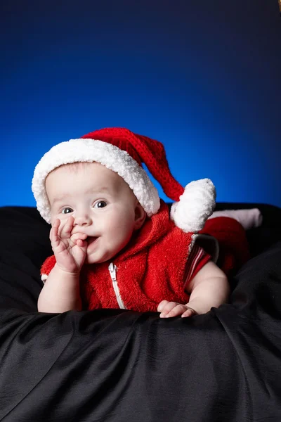 Malý roztomilý portrét santa — Stock fotografie