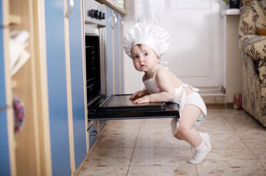 Bebek şef aşçılar fırın gıda