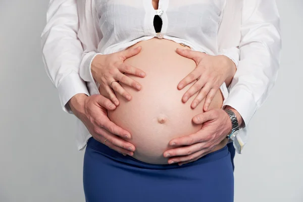 임신한 여자와 남자 — 스톡 사진