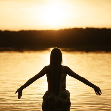 sunset su kız güzel