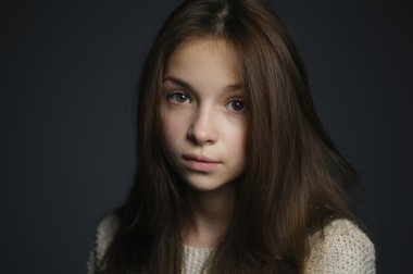 mooi meisje studio portret