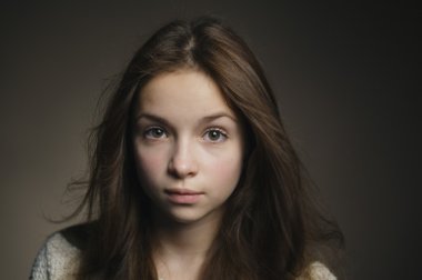 mooi meisje studio portret