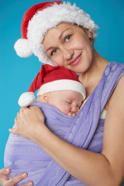 tatlı bebeği ile genç anne