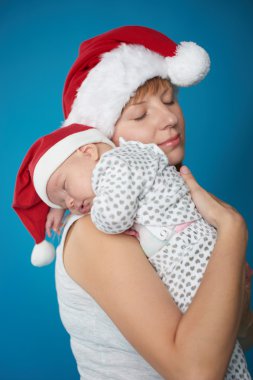 tatlı bebeği ile genç anne