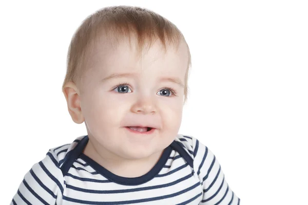 Cute little boy on white background — Stock Photo, Image