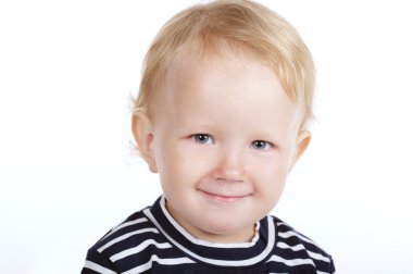 iri gözlü sevimli küçük çocuk