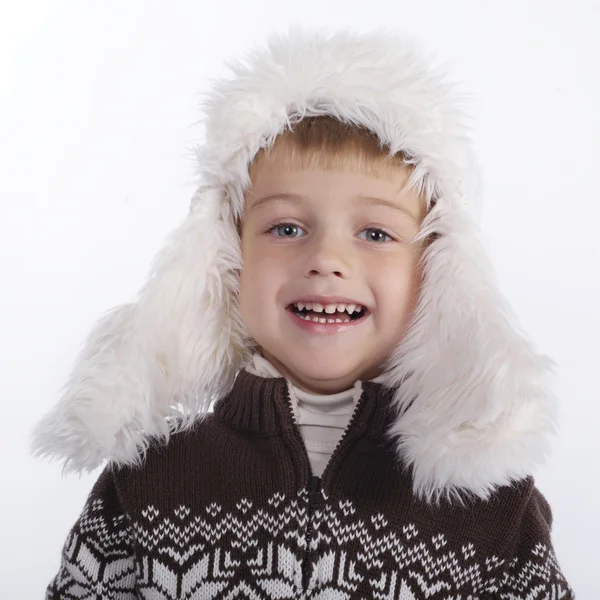 Foto del pequeño niño divertido — Foto de Stock