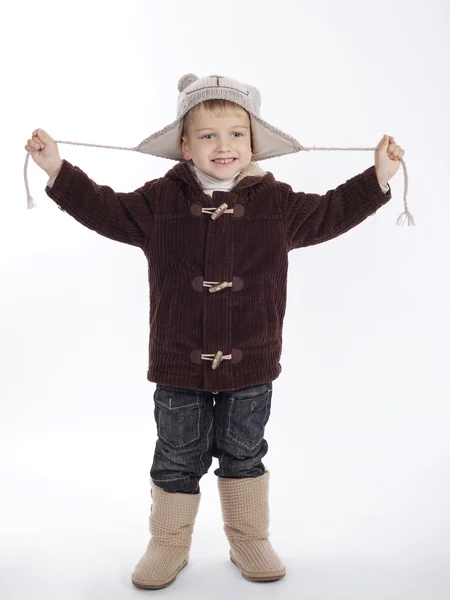 Foto del pequeño niño divertido — Foto de Stock