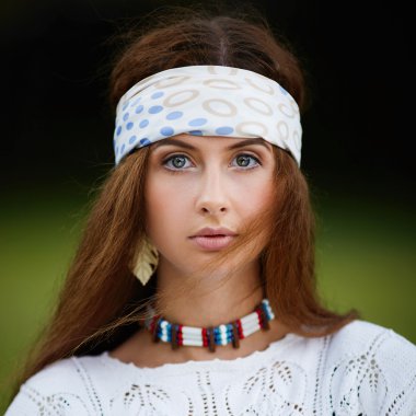 Boho moda stil portre