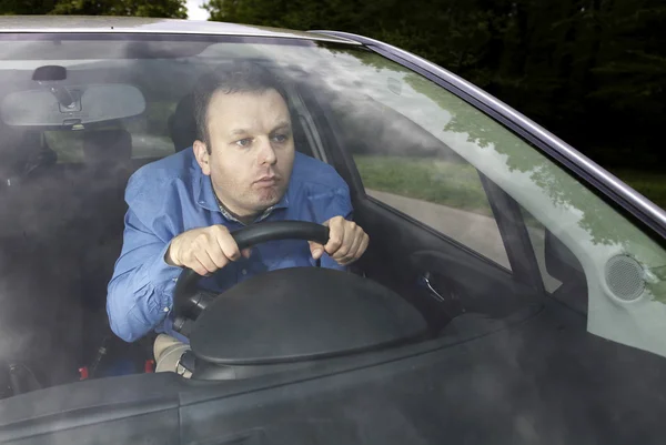 Tired driver — Stock Photo, Image