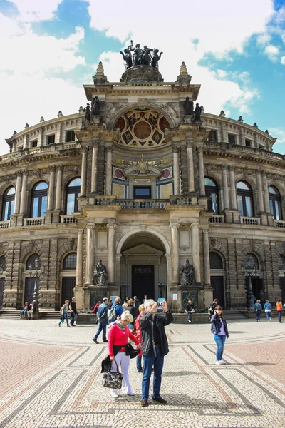 德累斯顿 Semperoper 02 — 图库照片