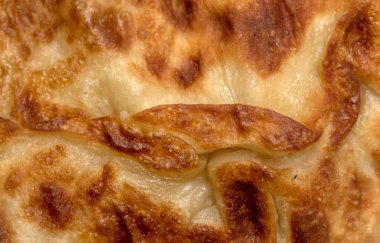 Kızarmış hamur arkaplanı, ekmek keki.