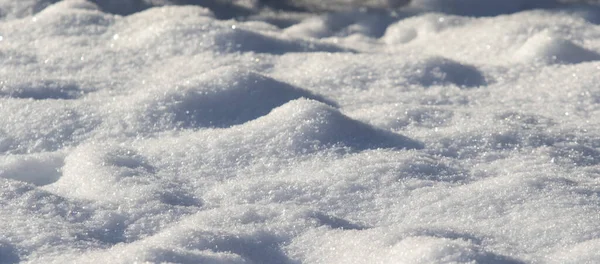 Hintergrund Weißer Schnee Winterliche Textur — Stockfoto