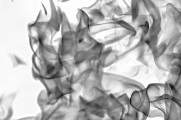 Black Smoke White Background Abstract Photo — Stock Photo, Image