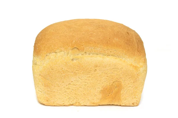 白い背景にパンの長方形のパン — ストック写真