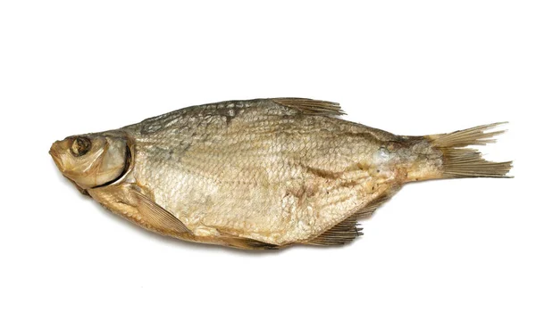 Beyaz Arka Planda Kurutulmuş Balık — Stok fotoğraf