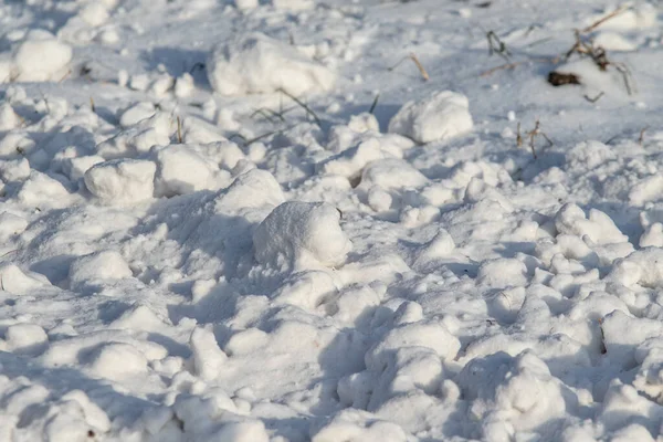 Cumulo Neve Inverno Sulla Natura Sfondo Neve — Foto Stock