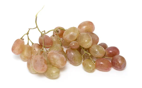 Bunch Ripe Grapes White Background — Stock Photo, Image