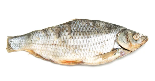 Vobla Gedroogde Gezouten Vis Een Witte Achtergrond — Stockfoto