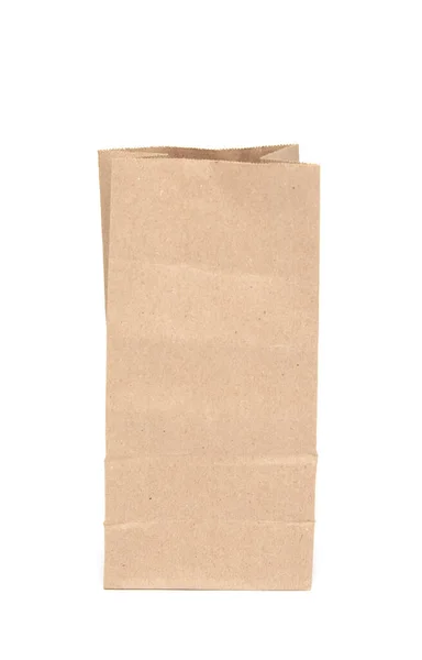 Brown Paper Bag White Background — Stock Photo, Image