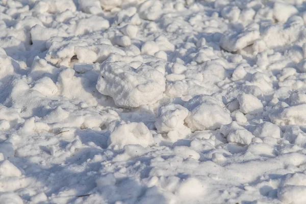 Stos Śniegu Zimie Łonie Natury Tło Śniegu — Zdjęcie stockowe