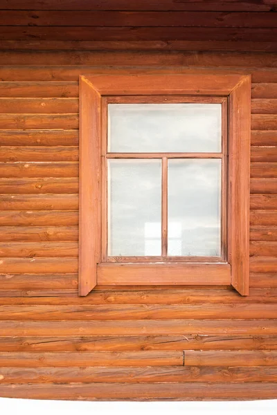 Holzblockhaus Winter — Stockfoto