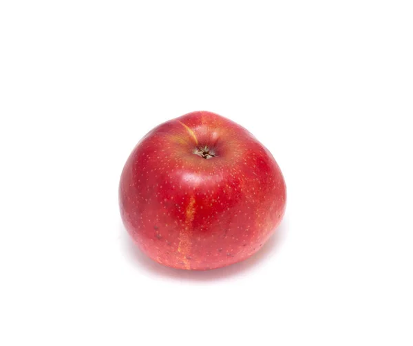 Красное Яблоко Изолированы Белом Фоне — стоковое фото