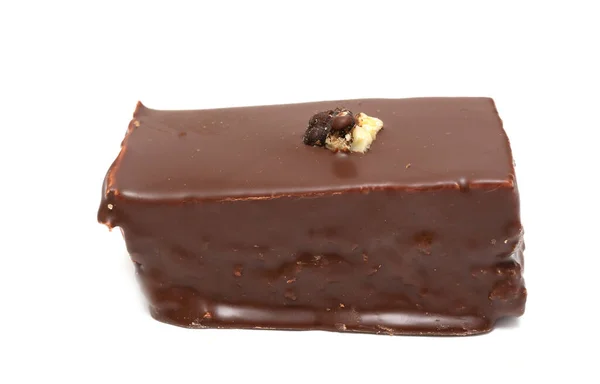 Galletas Caramelos Chocolate Sobre Fondo Blanco — Foto de Stock