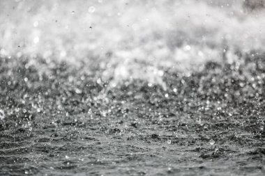 Bulanık arka plan ile arka planda sıçraması su büyük damla