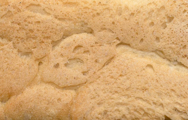 Πορώδης Υφή Κρούστας Ψωμιού Φόντο — Φωτογραφία Αρχείου