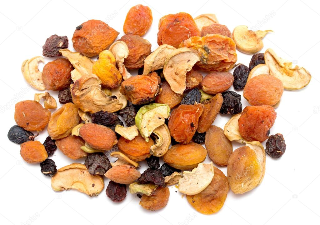 Dried fruits isolated
