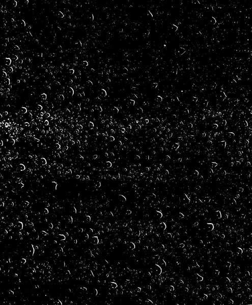Gouttes d'eau sur fond noir — Photo