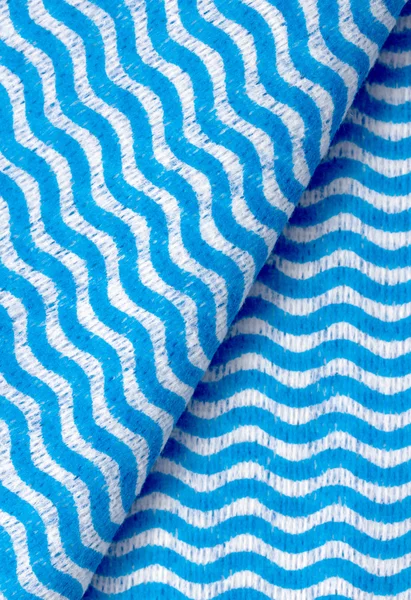 Napkin in white wavy stripes — Stock Photo, Image