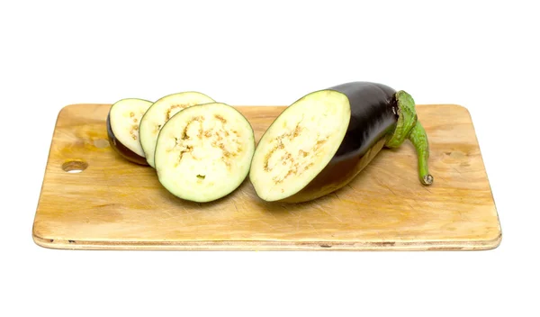 Ruwe aubergines of aubergines — Stockfoto