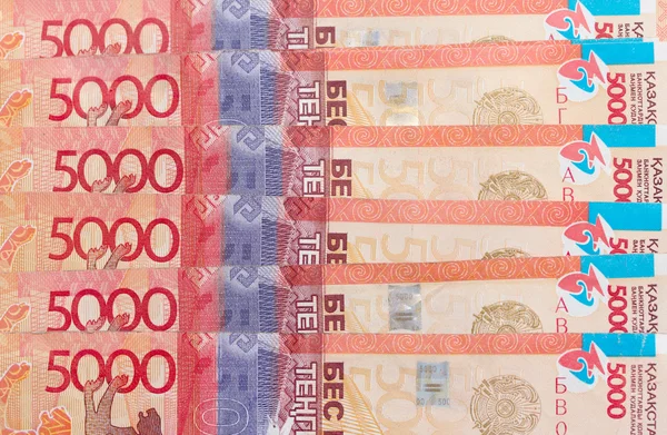 5000 Kazachstan tenge geld — Stockfoto
