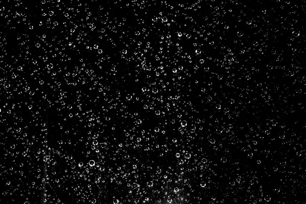 Краплі води на чорному — стокове фото