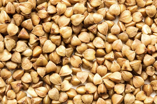 Buckwheat cereal closeup — Stock Photo, Image