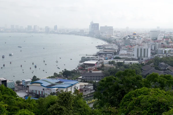 Uitzicht op de Pattaya stad — Stockfoto