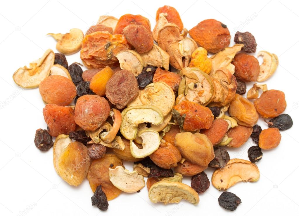 Dried fruits isolated