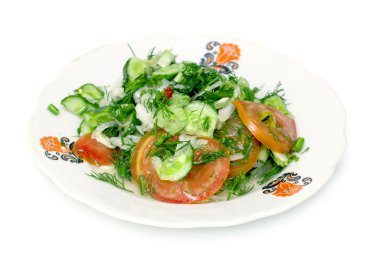 Tabakta sebze salatası